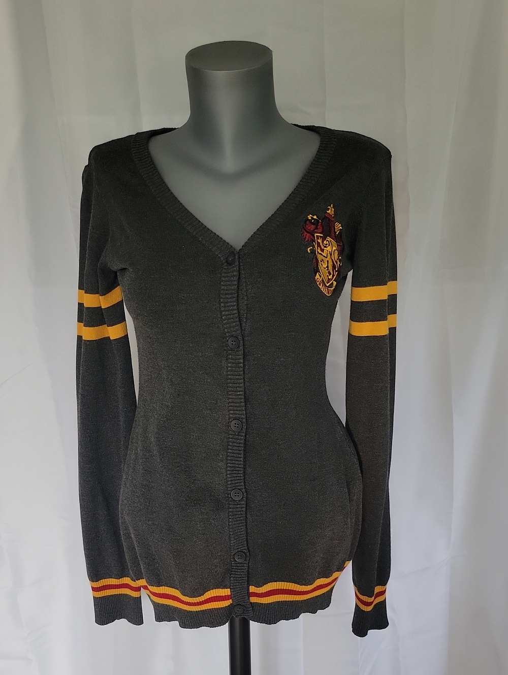 Harry Potter Gryffindor Cardigan Small Gray